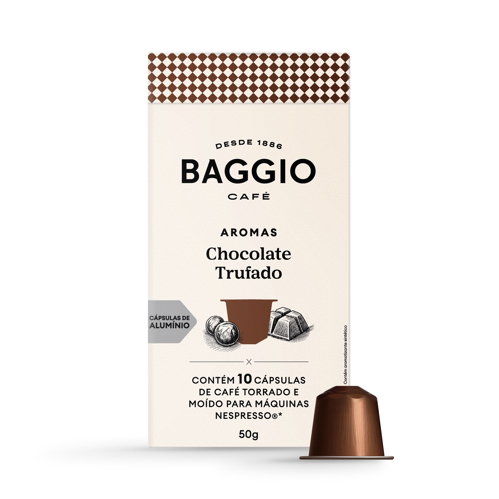 Baggio Aromas Chocolate Trufado - 10 Cápsulas p/ Nespresso*